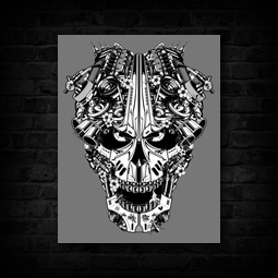 ENGINE SKULL CANVAS