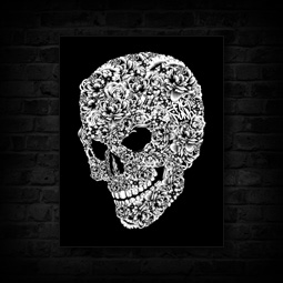 FLOWER SKULL CANVAS