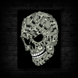 MONEY SKULL CANVAS
