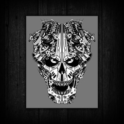 ENGINE SKULL PRINT