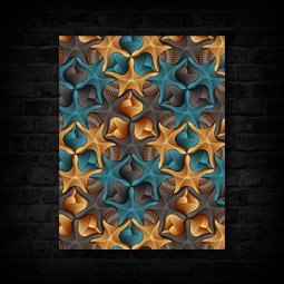 STARFISH & SHELLS CANVAS
