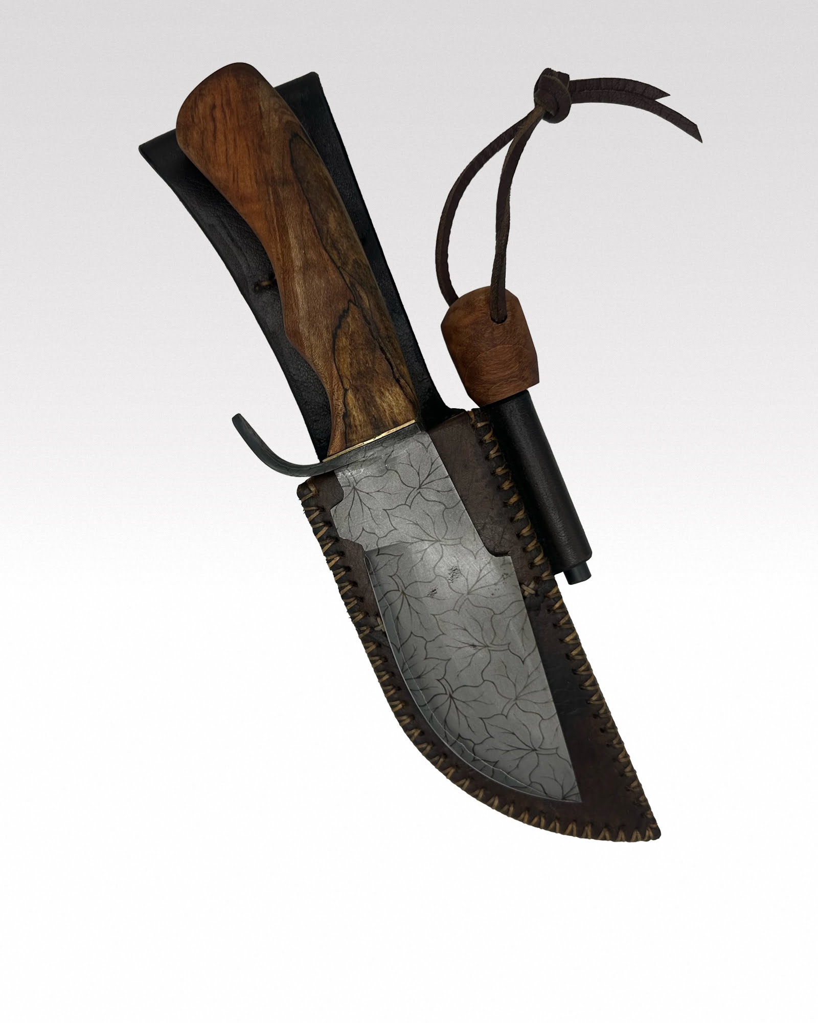 Leaves San Mai Frontiersman knife - Fat Punk Studio vs Goonigans